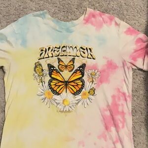 Hippie Graphic Tie-Dye Shirt